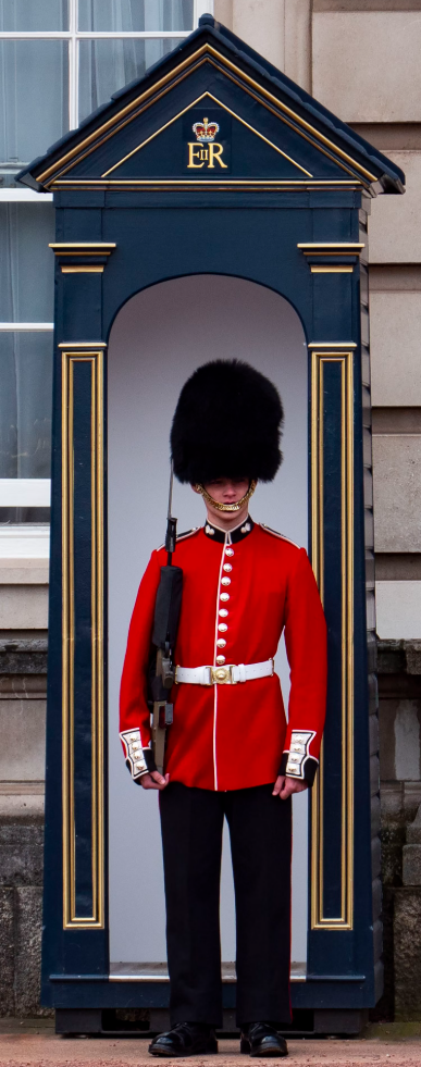 British guard on duty